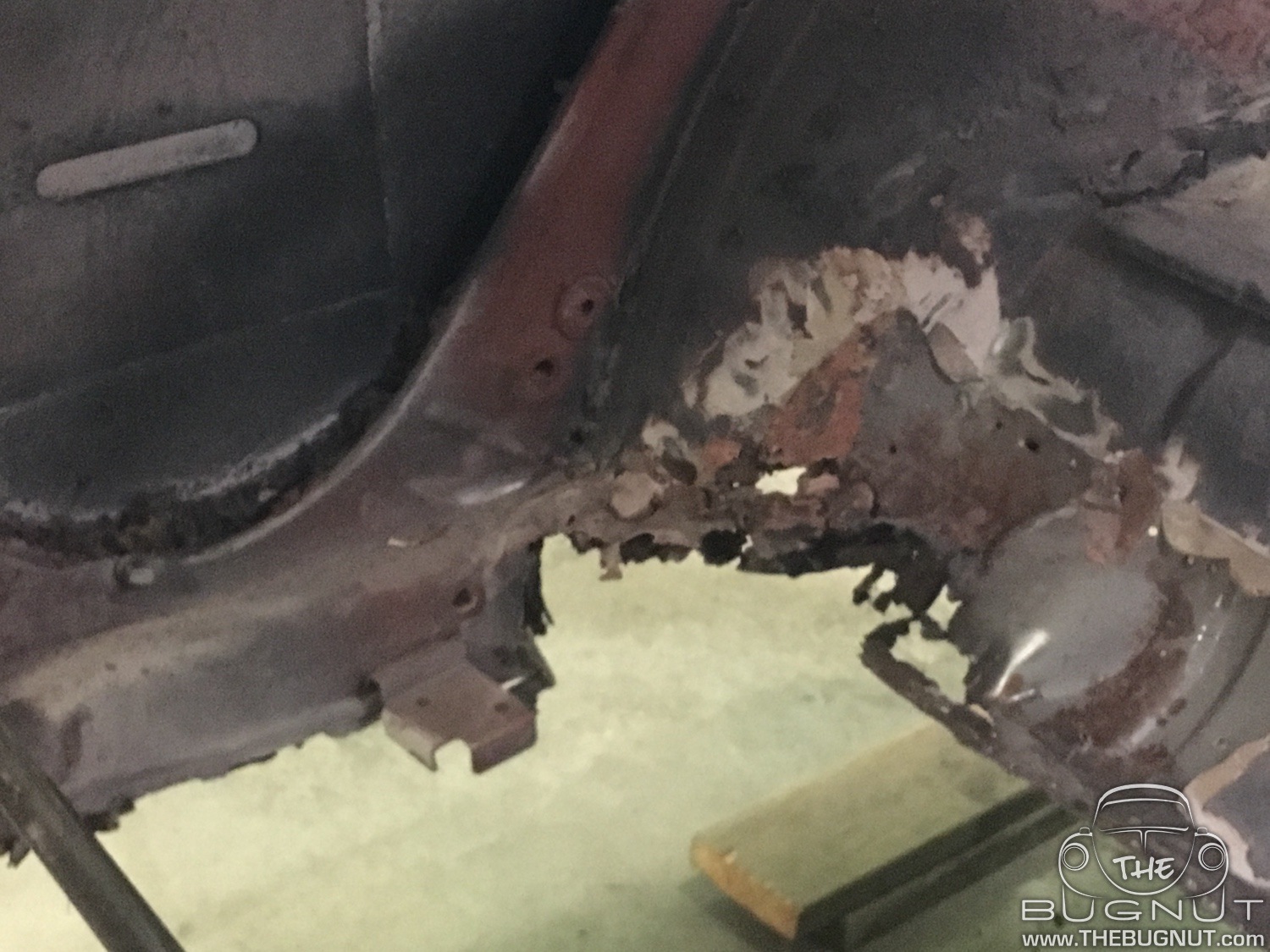 VW Beetle Rear Quarter Panel Repair - RUST